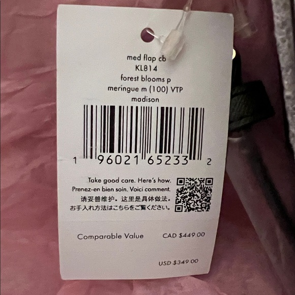 Kate Spade Ivory and Green Floral Crossbody Bag - Picture 3 of 5